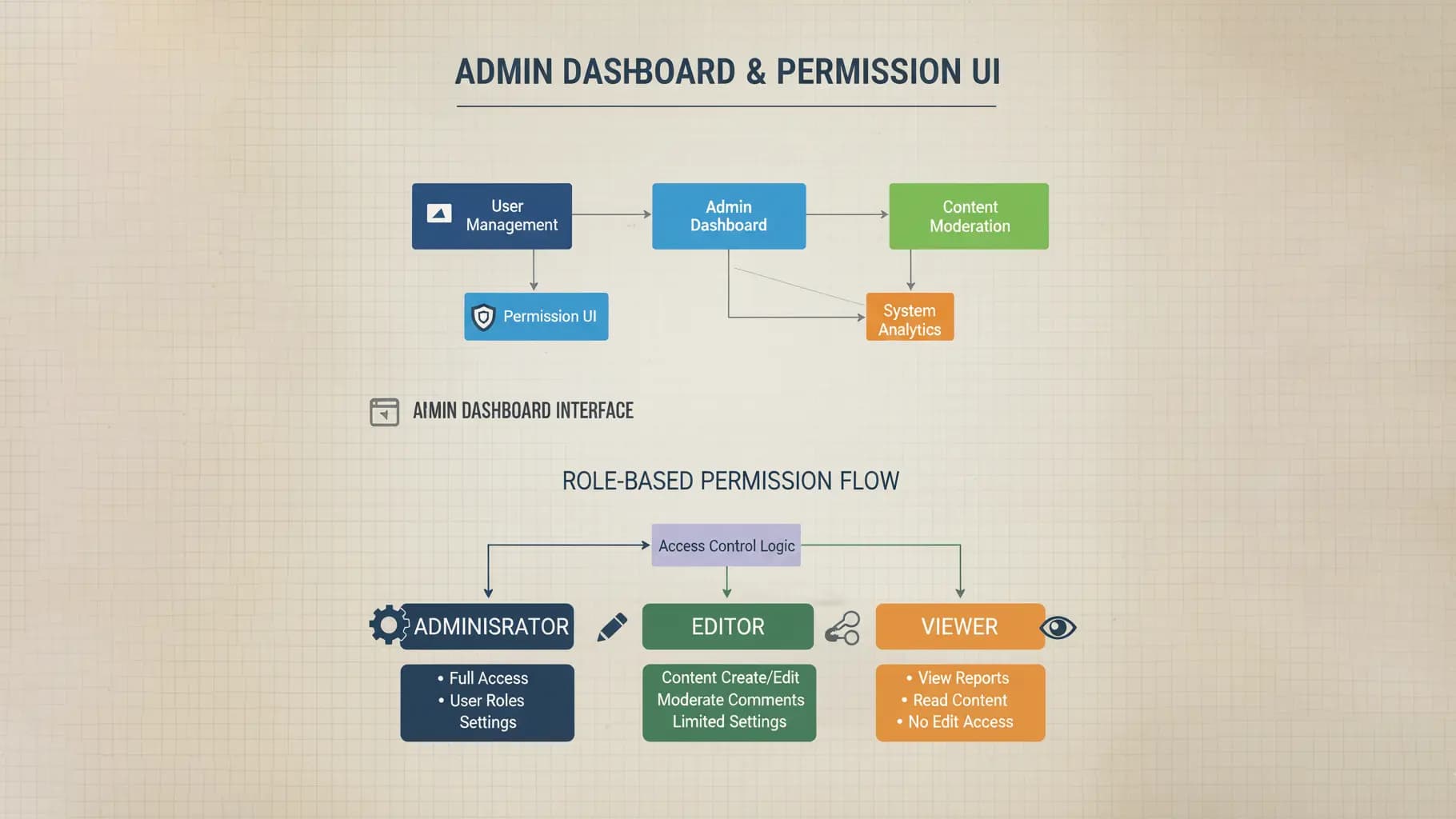 Admin Dashboard & Permission UI