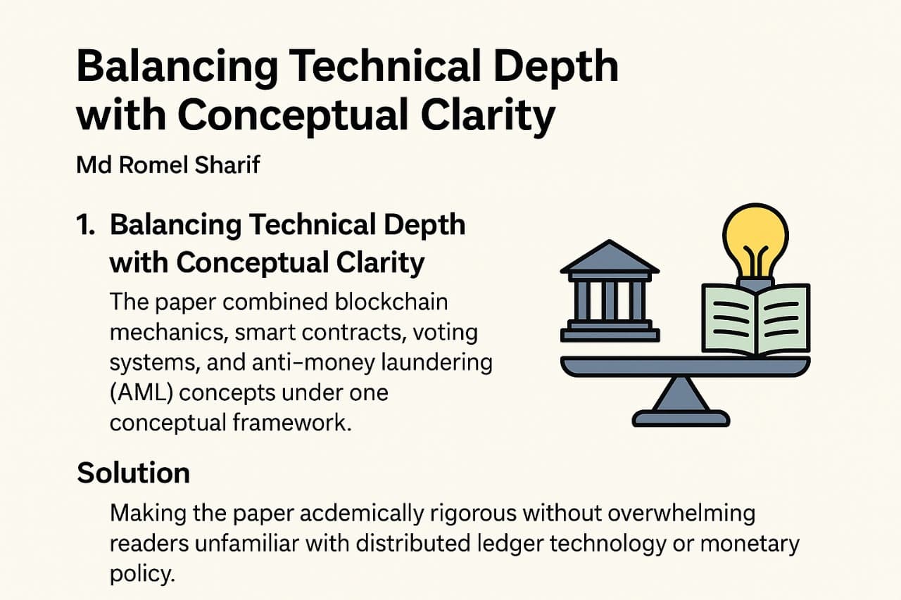Balancing Technical Depth with Conceptual Clarity